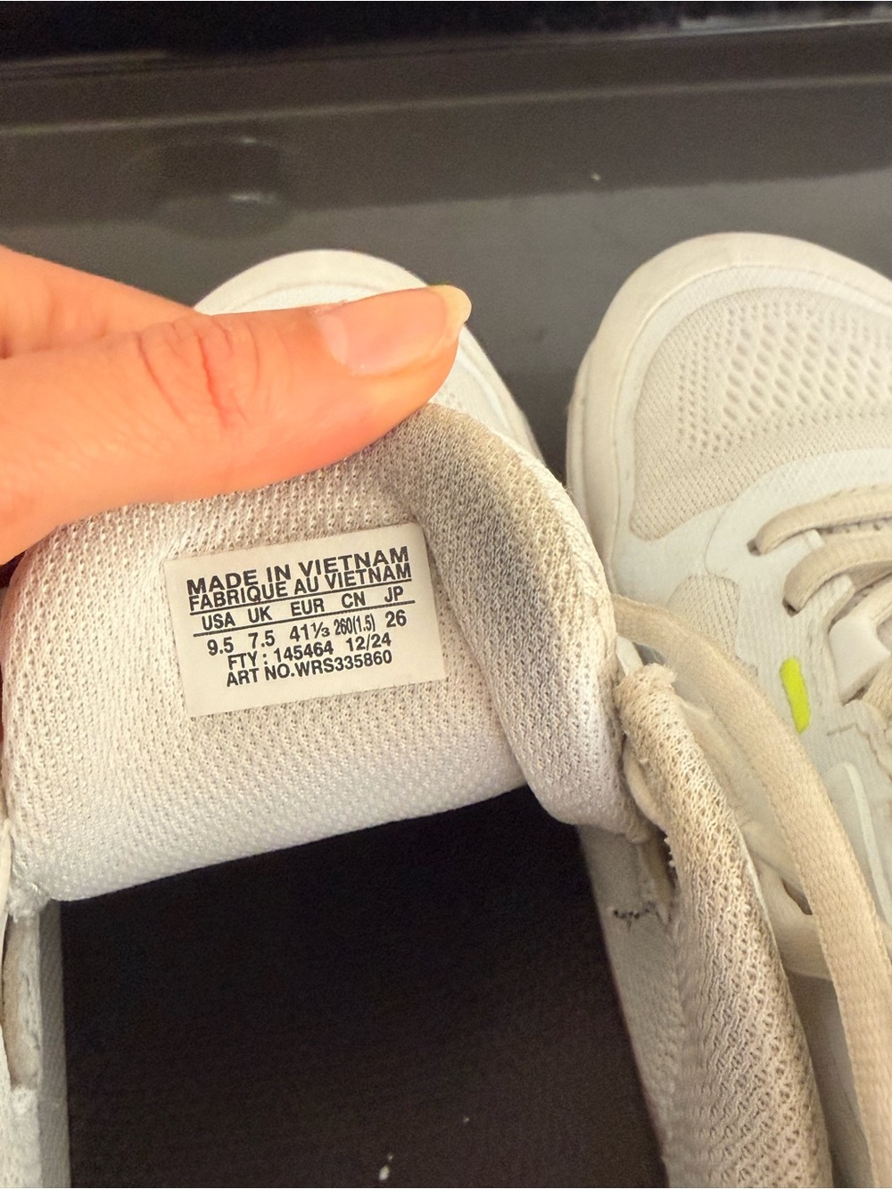 Wilson White & Neon Yellow tennis shoes - Picture 4 of 5